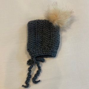 Handmade baby bonnet. Size 0-3 months